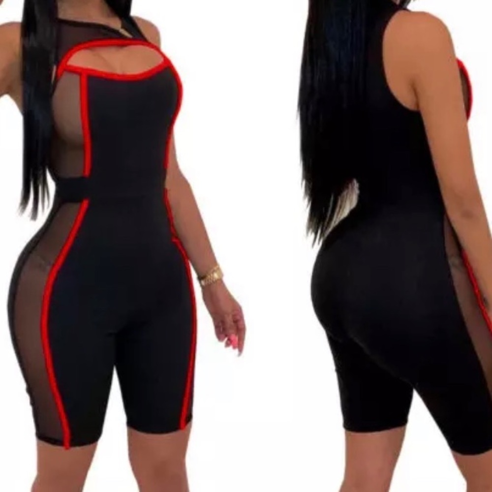 Sexy Bodysuit Jumpsuit shorts
